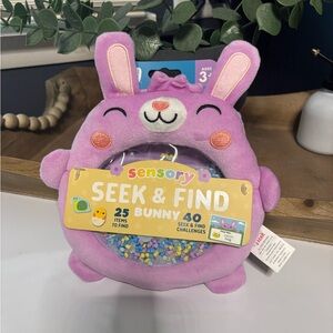 SENSO Sensory Seek & Find Bunny Plush - Lavender Pink
